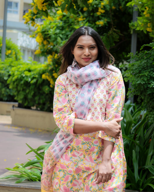 Kashish - Block printed Cotton Suit Set
