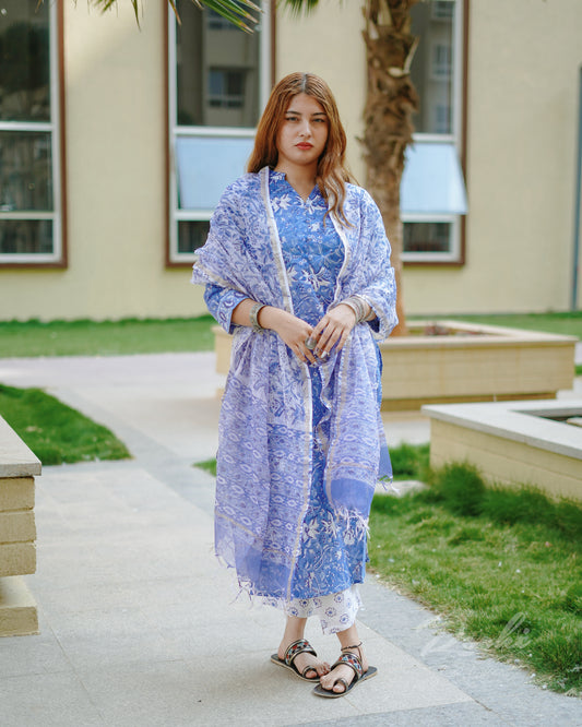 Rubina - Block Printed Cotton Suit Set