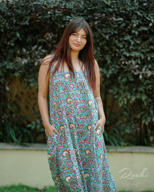 Julia Block Printed Dress