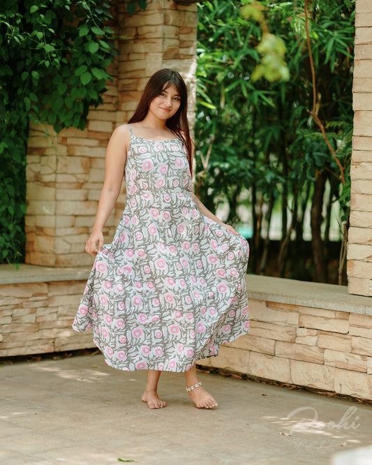 Amara Block Printed Dress