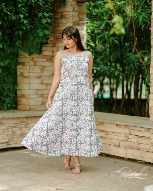 Amara Block Printed Dress