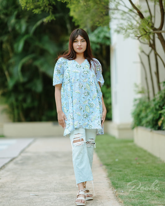 Edrika Block Printed Top