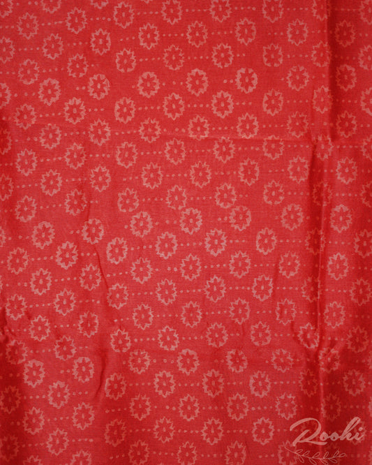 Nandika Hand Block Chanderi Saree