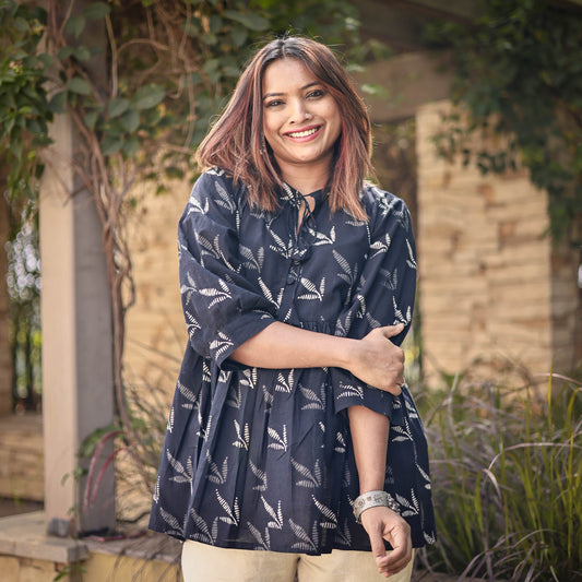 Shyla Block Printed Top