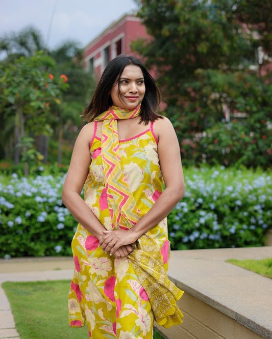 Shaaz - Block printed Cotton Suit Set