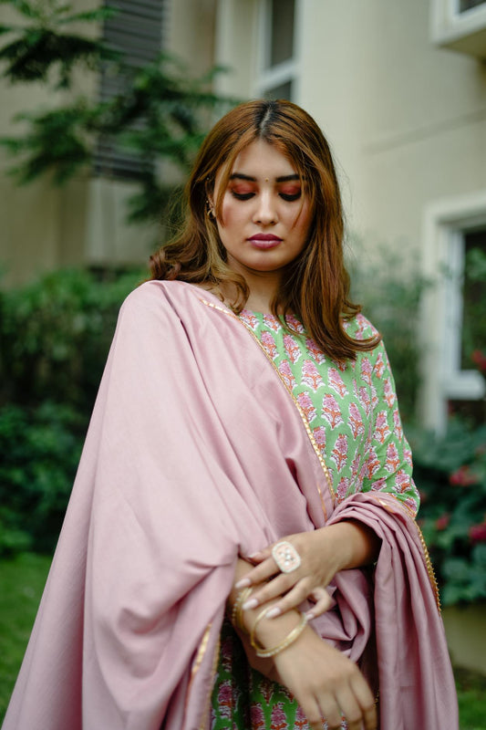 Juri- Block Printed Suit Set